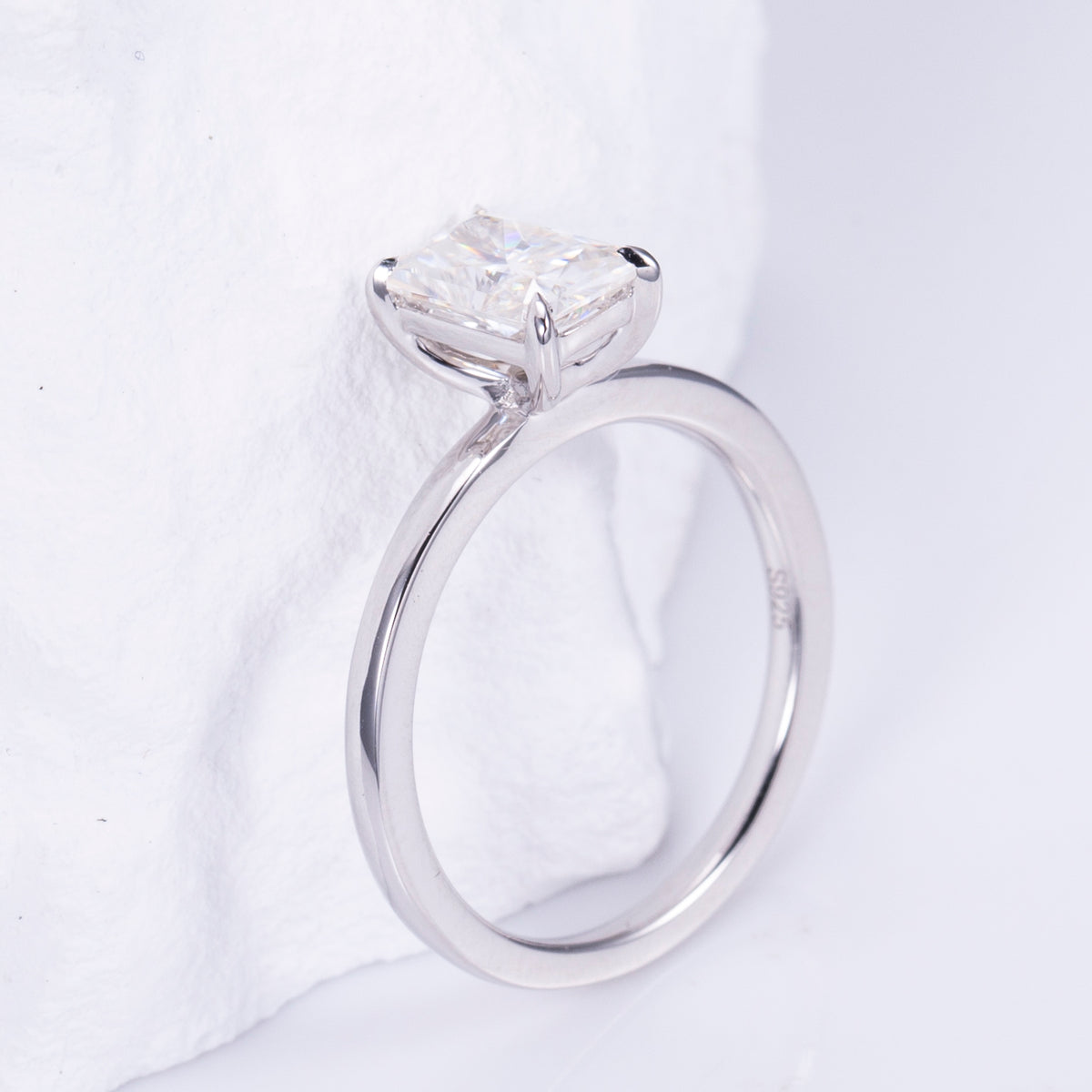 Radiant Cut Solitaire Engagement Ring