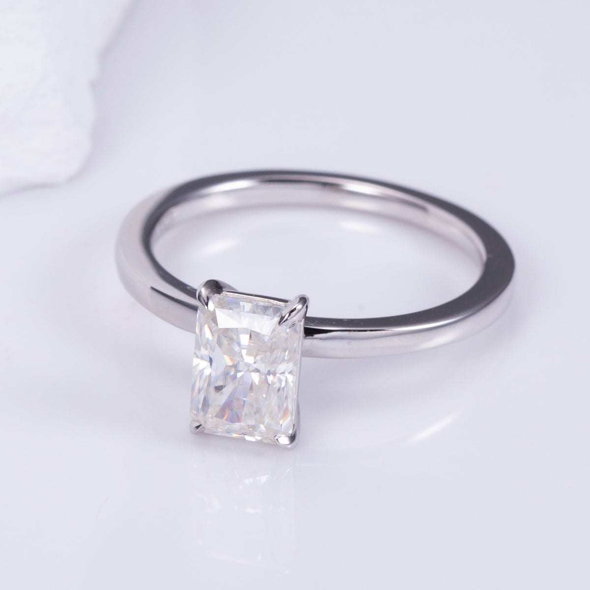 Radiant Cut Solitaire Engagement Ring