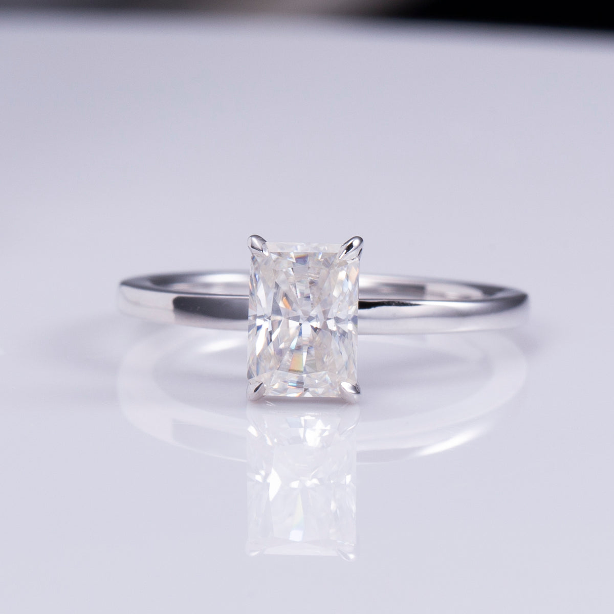 Radiant Cut Solitaire Engagement Ring
