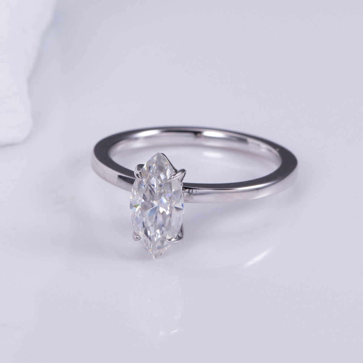 Marquise Cut Solitaire Engagement Ring