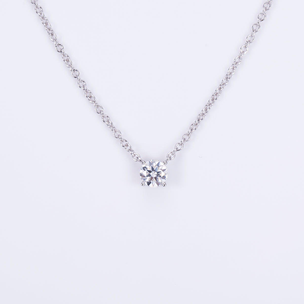 Stjerne Solitaire Diamond Necklace
